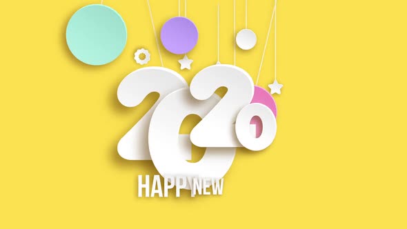 New Year 2020 Paper Style
