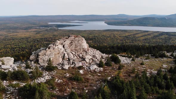 Zyuratkul National Park. Aerial Footage