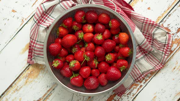 Freshly Harvested Strawberries