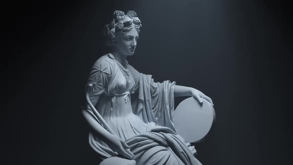 SEATED MUSE SCULPTURE