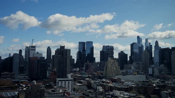 Cityscape View of High Rise Skyscraper Buildings