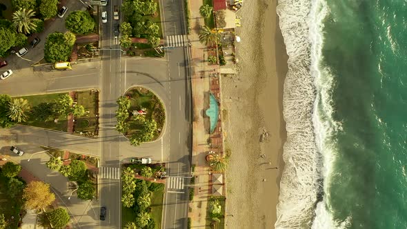 Road Traffic By the Sea