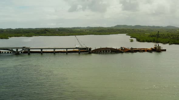 Bridge Under Construction on the Island of Siargao