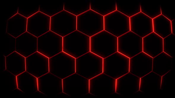 Abstract backlit honeycomb background