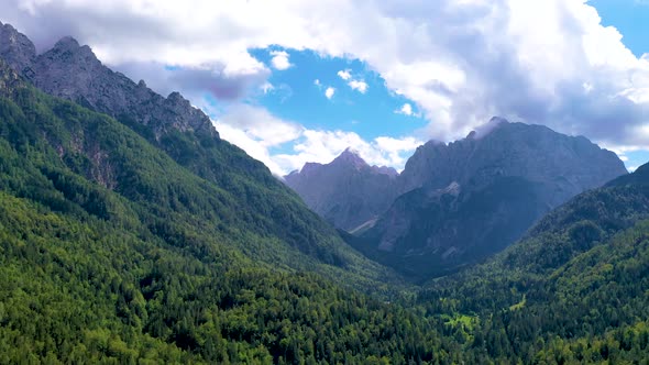 aerial footage Green Mountains