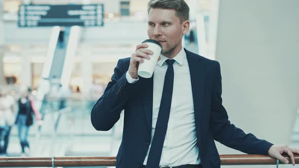 Businessman with coffee