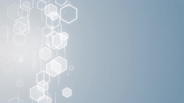 Abstract Geometric hexagon molecule Cybernetic molecule system. molecules Science and biology. alt