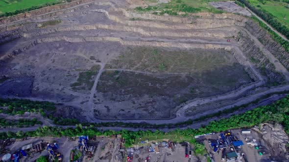 Open Pit Mine Dumpers Quarrying Extractive Industry Stripping Work