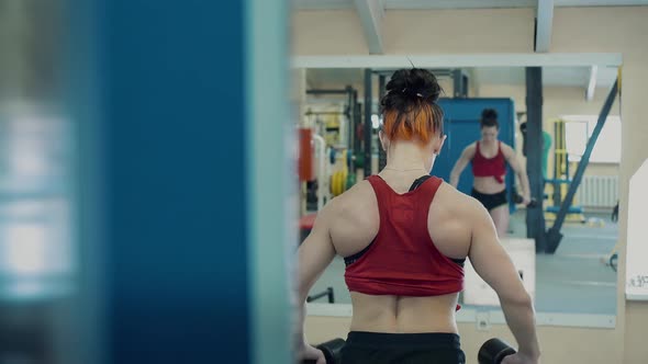 Young Girl Athletic in the Gym