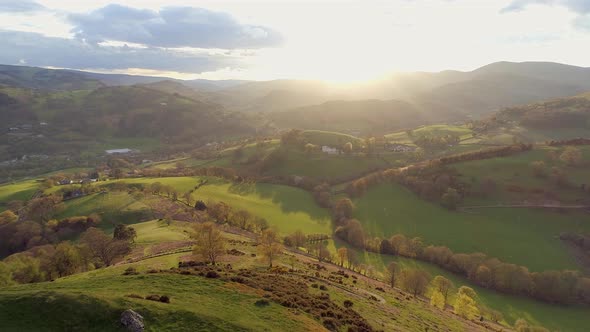 The Ruins of Castell Dinas Bran in Wales