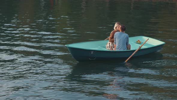 Kissing young couple 