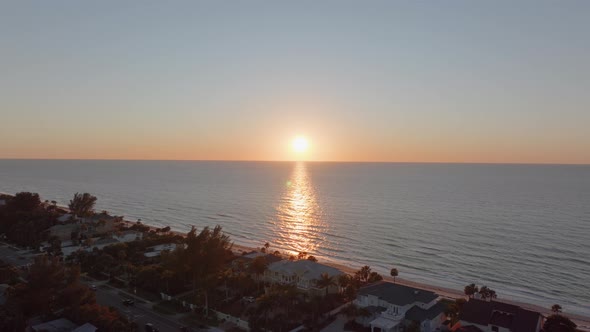 The sun sets in Indian Rocks Beach Florida