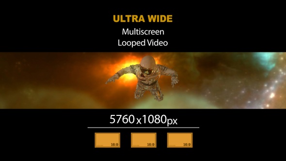 Ultra Wide HD Astronaut Swimming 02