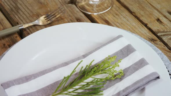 Various cutlery on wooden table 4k