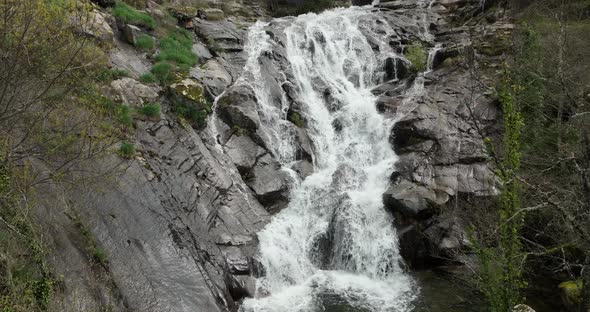 Gorgeous waterfall in Valle del Jerte, Spain