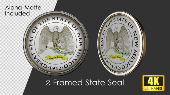Framed Seal Of New Mexico State