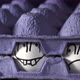 Two Blue Egg Trays with the Drawn Faces Eggs on the Center - VideoHive Item for Sale