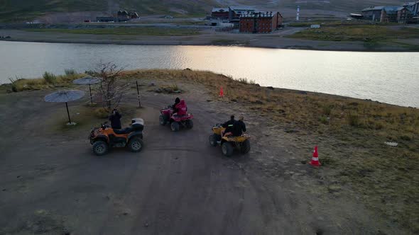 ATV Riding Attraction Overhead Aerial View