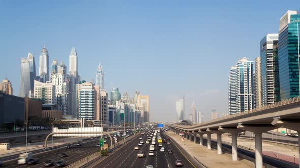 Dubai Marina Highway Dubai Timelapse