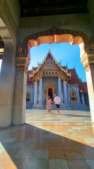 Wat Benchamabophit the Marble Temple the Royal Temple in Capital City Bangkok Thailand