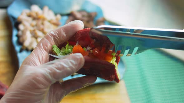 The Chef Prepares Tacos