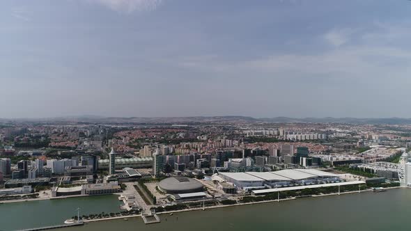 Lisboa, Parque das Nações Aerial View