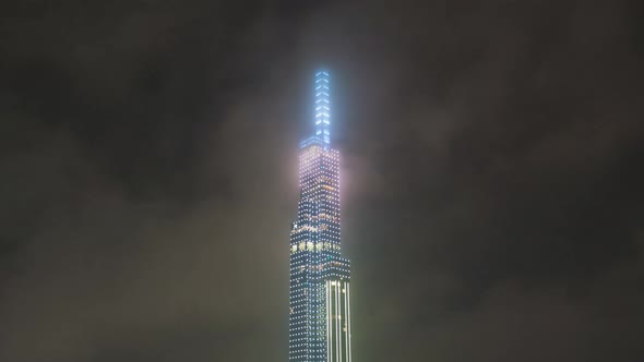 Time Lapse Of Skyscraper in the Clouds - Ho Chi Minh city, Viet Nam