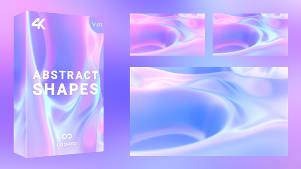 Colorful Wavy Flowing Shapes Pack