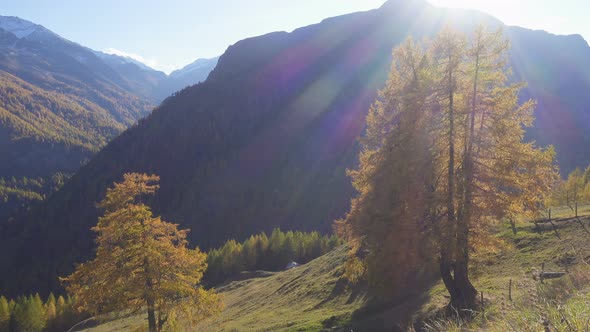 Beautiful Autumn European Alps 3