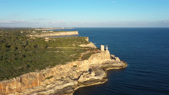 Aerial: The bay of Cala Figuera