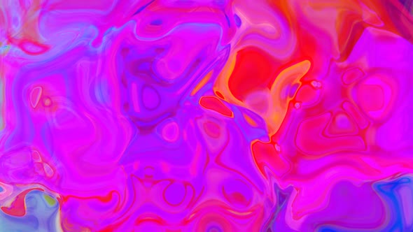 Abstract colorful trendy liquid wave paint background