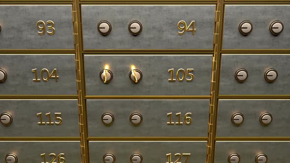 Fine Gold Bars Inside Safety Deposit Box