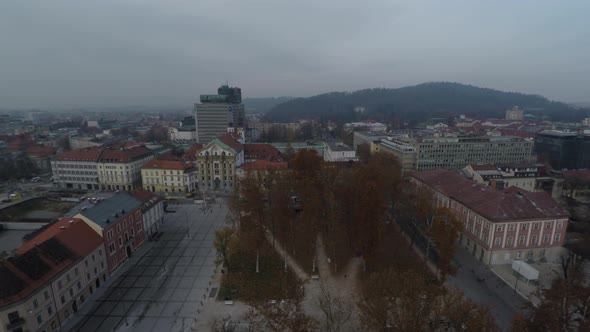 Aerial shot of the Congress Square