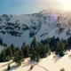 Flying Around Snowy River And Mountain Peaks - VideoHive Item for Sale