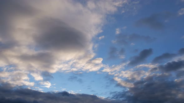 Beautiful Summer Day Storm Cloud Time Lapse.