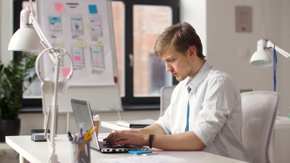 Creative Male Office Worker with Laptop 2