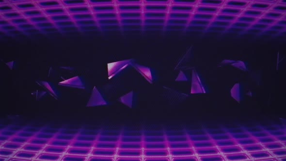 Retro Wave VJ Loop