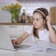 Girl Using Laptop During Online Studies - VideoHive Item for Sale