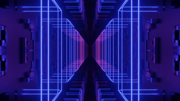 Glow Sci Fi Symmetrical Construction