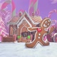 8K Gingerbread man dancing in a candy village - VideoHive Item for Sale