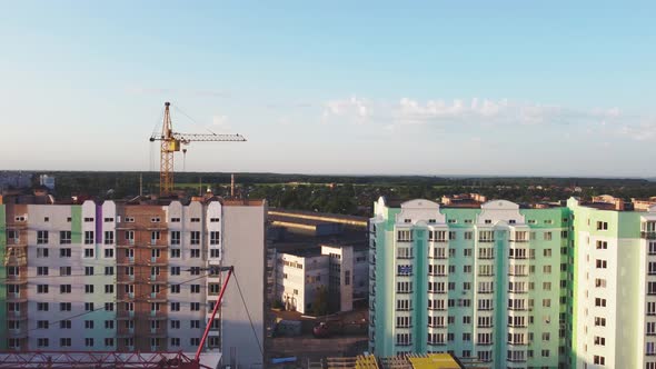 Modern Aerial Landscape with Construction Aerial for Urban Design