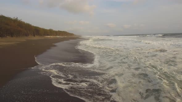 Sandy Beach Near the Ocean