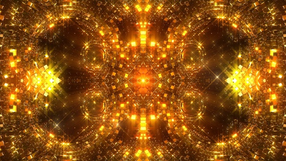 Glittering Gold Circles