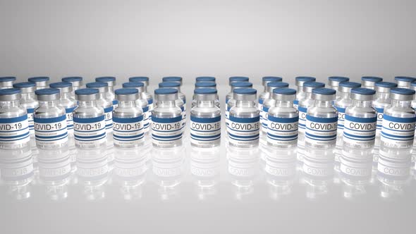 Bottles Coronavirus Vaccine COVID19