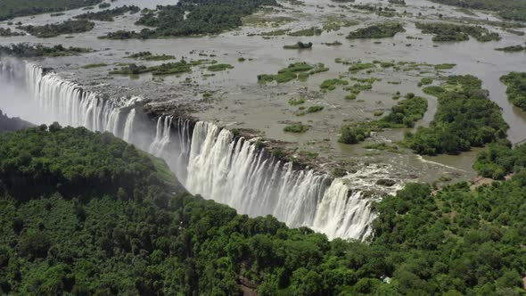 Aerial View Victoria Falls