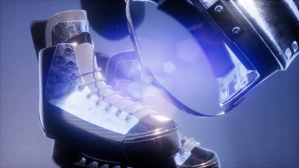 Flying Hockey Puck and Hockey Equipment alt