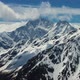 Aerial View from an drone of Beautiful Snowy Caucasus Mountain Landscape in Winter - VideoHive Item for Sale