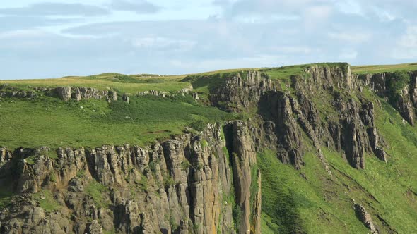 The cliffs of an ocean coastline