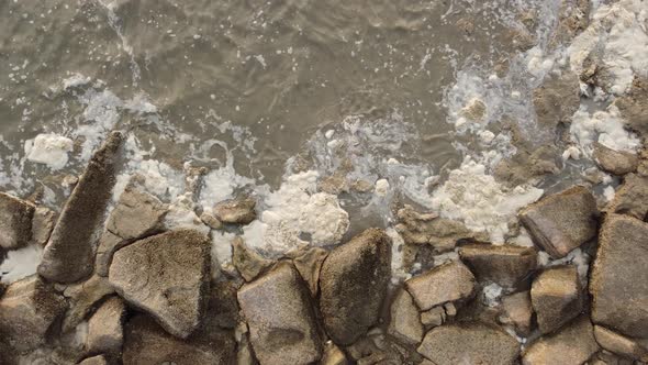 Water pollution of sea coastal