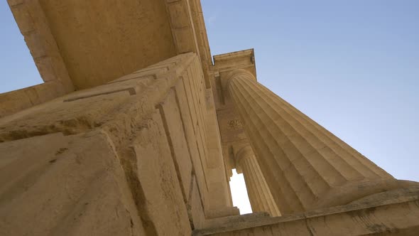 Low angle of Puerta del Puente